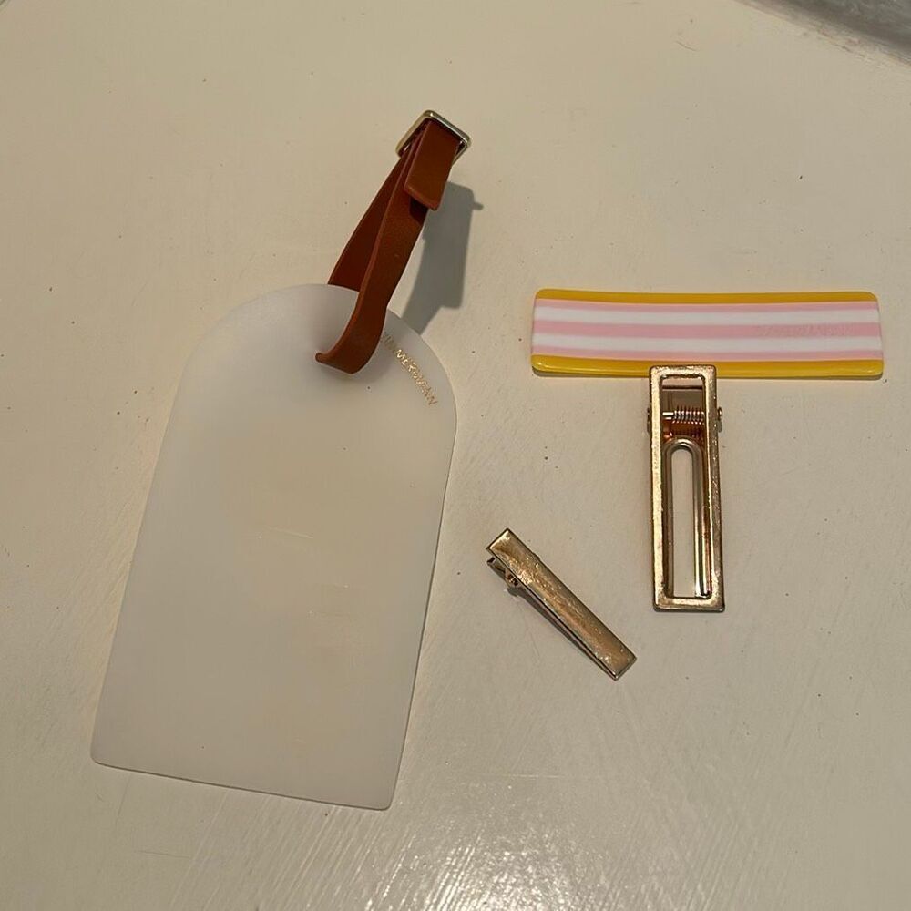 Zimmermann Hair Clip & Hang Tag Accessory Bundle Luxury Preppy NEW